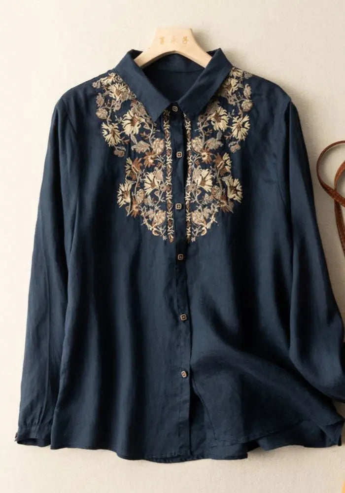 Rayon tunic for women - bronze colorway