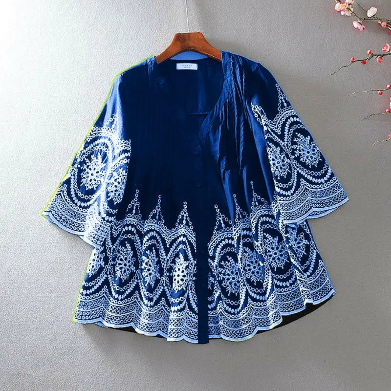 Chikankari cotton tunic for women - styled look