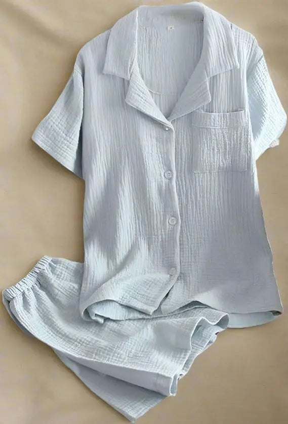 Cotton co-ord set for women - purple colorway