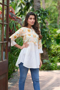 Pure cotton heavy embroidery luxury tunic for women