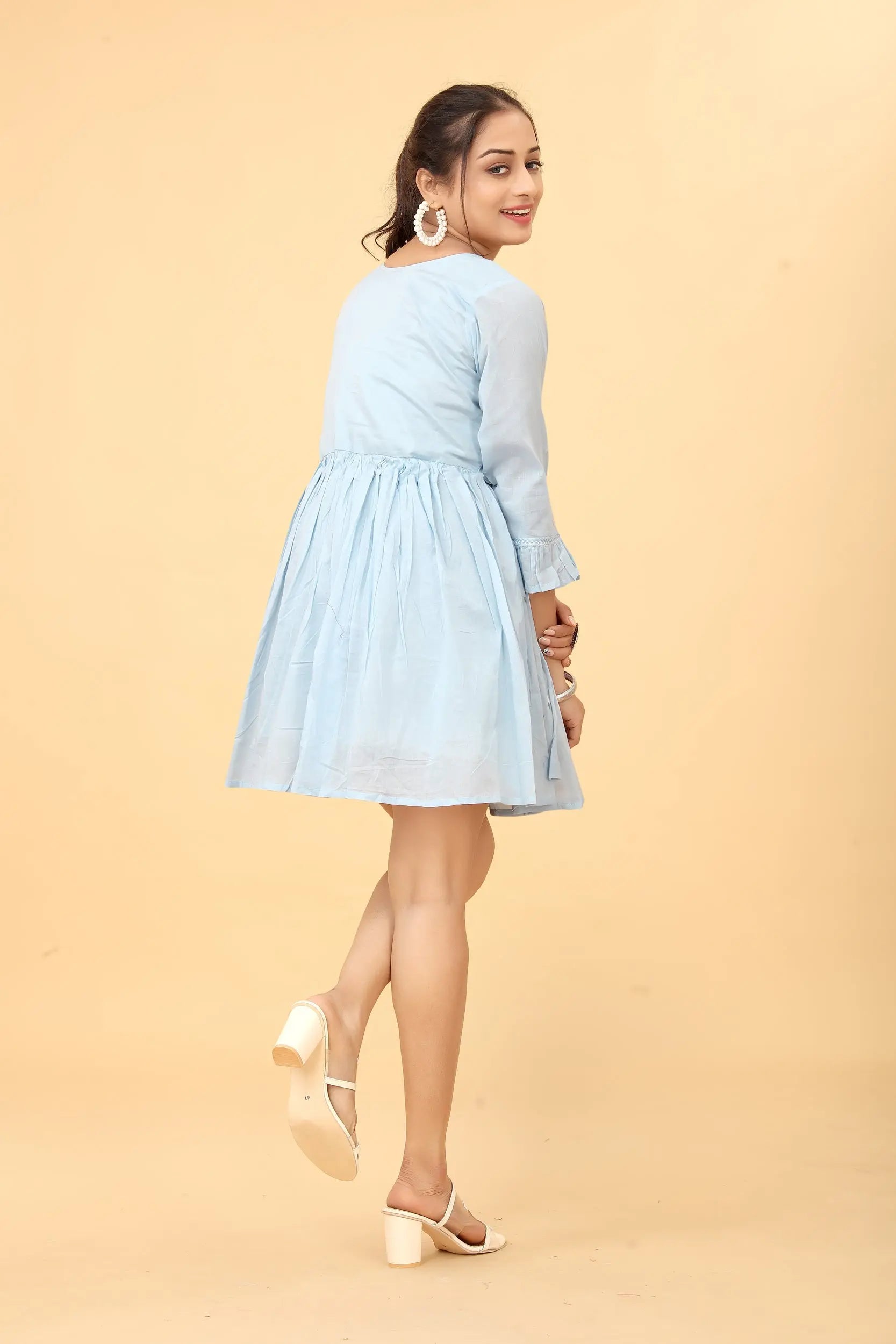 Mal cotton tunic for women - side view