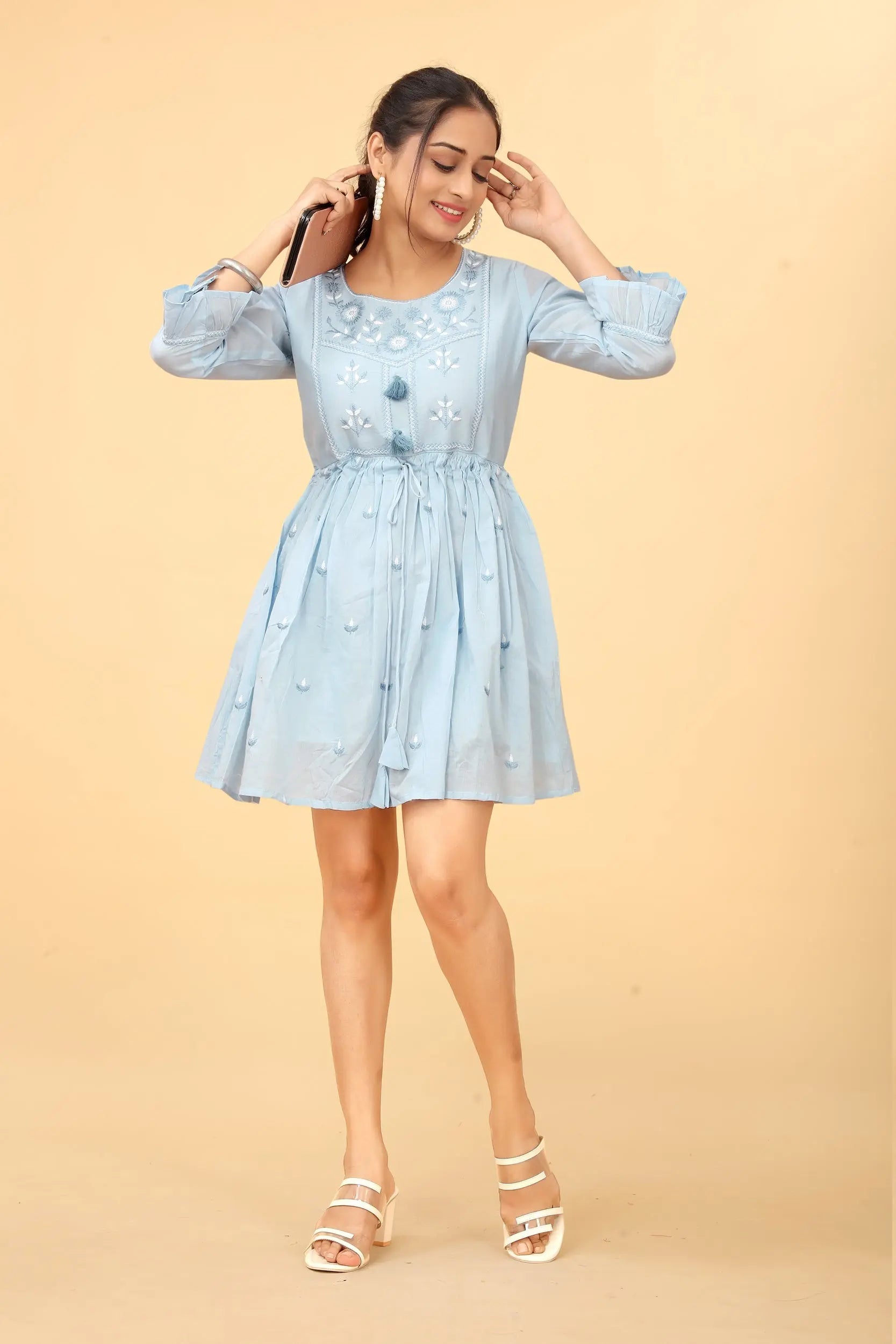 Mal cotton tunic for women - back view