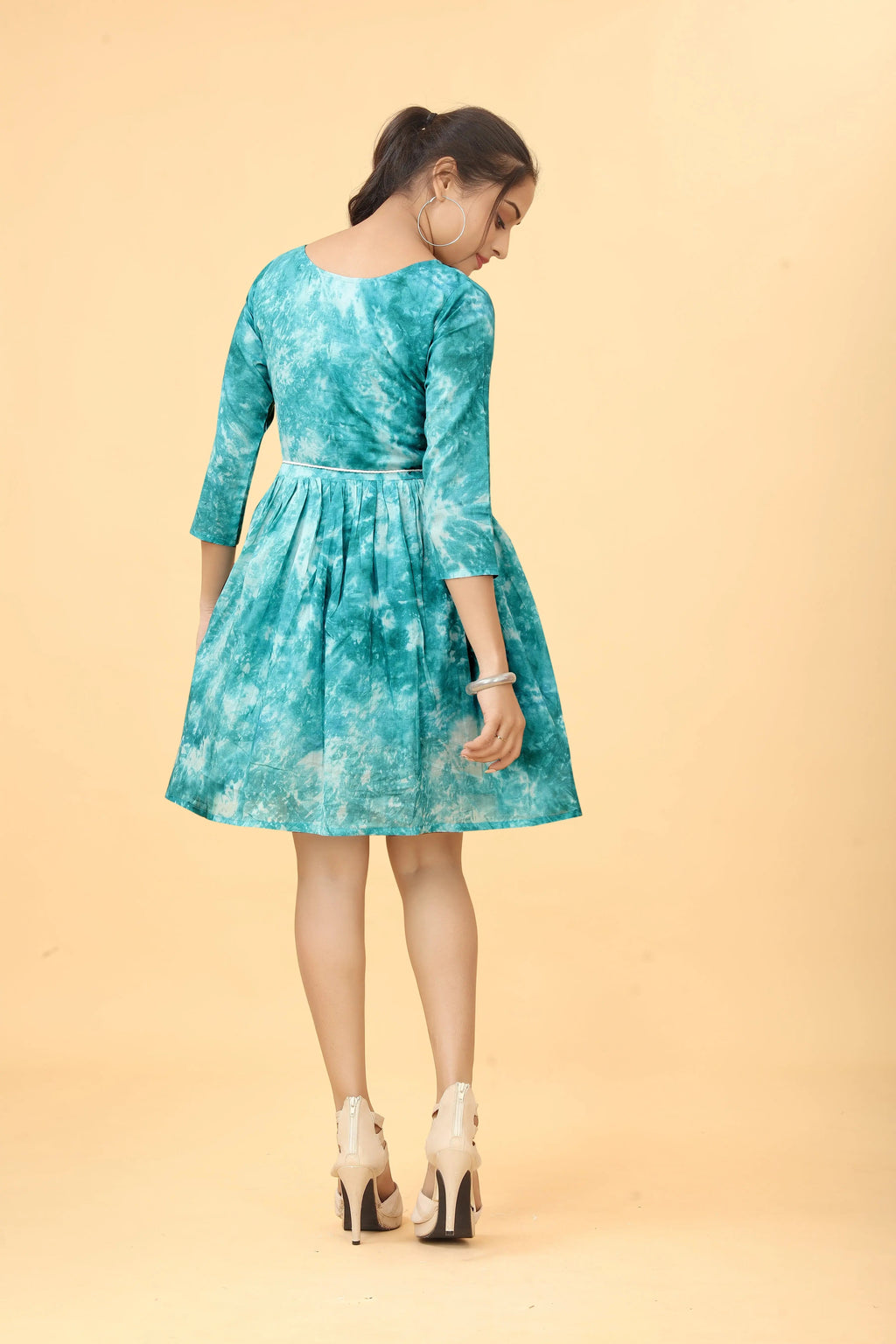 Rama shibori tunic for women - back view
