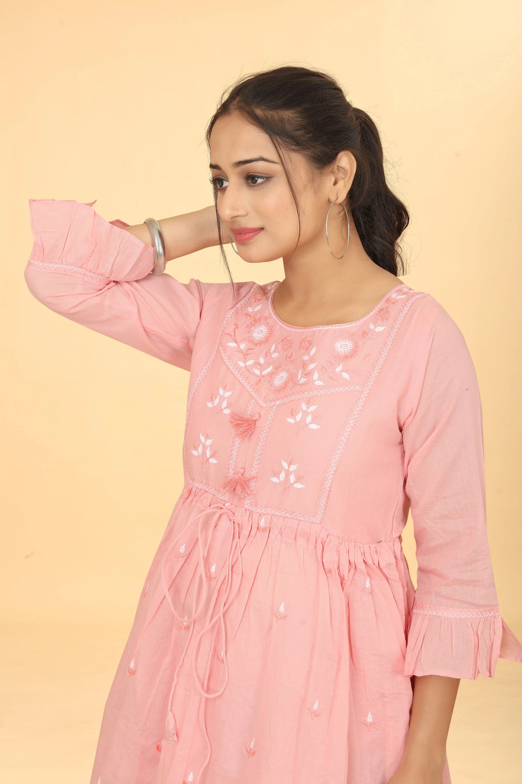 Mal cotton tunic for women - styled look