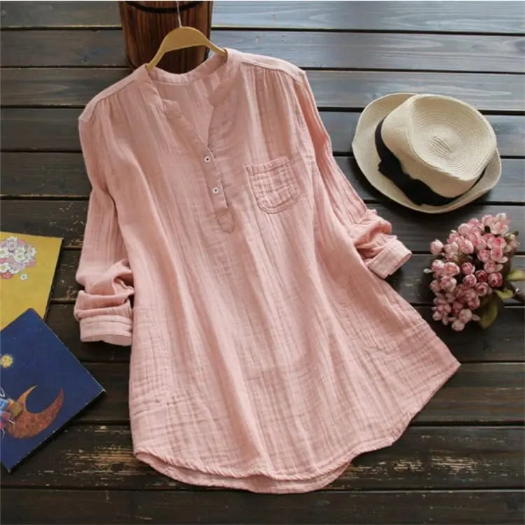 Casual cotton tunic for women - color range