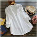 Casual cotton tunic for women - back view