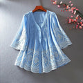 Chikankari cotton tunic for women - front view